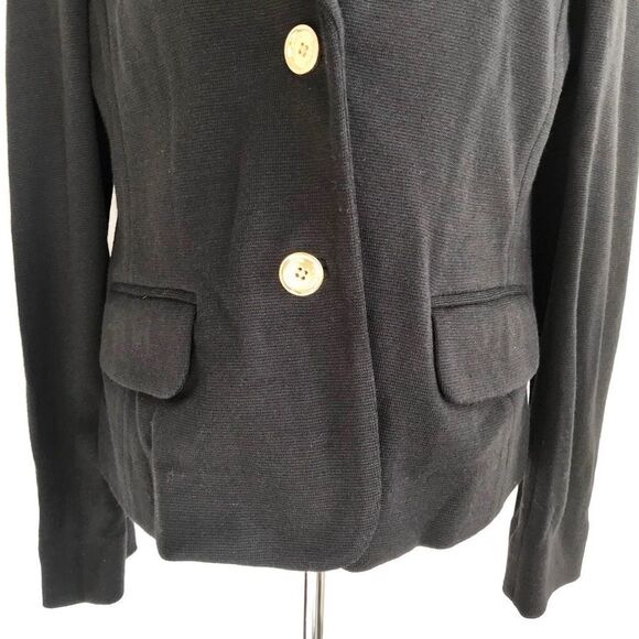 Tory Burch black textured blazer jacket size S - Picture 3 of 10